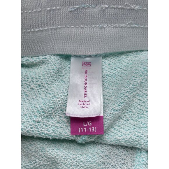 No Boundaries Womens Mist Mint Cat Print Shorts L - Picture 3 of 7